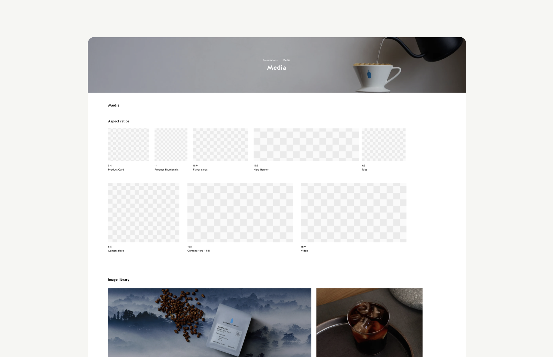 Pour Over media ratio component system