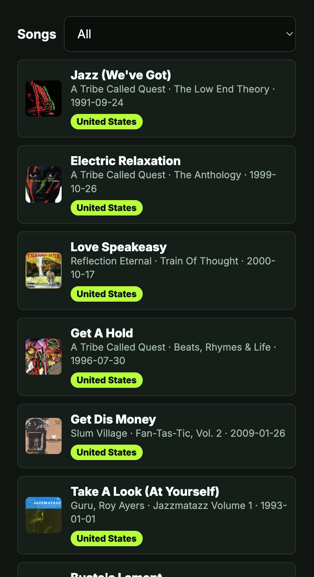 Soundmap unmapped track state