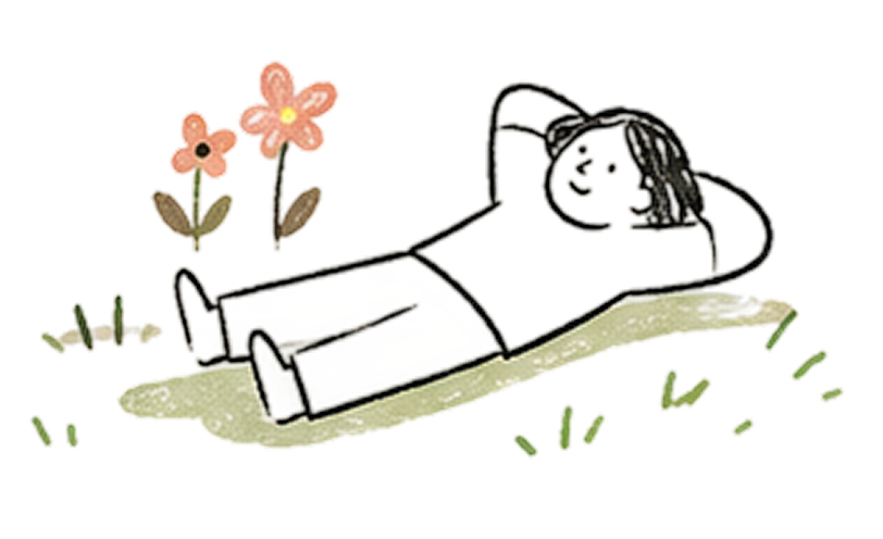 Sunwalk concept illustration about sensing sunlight intake