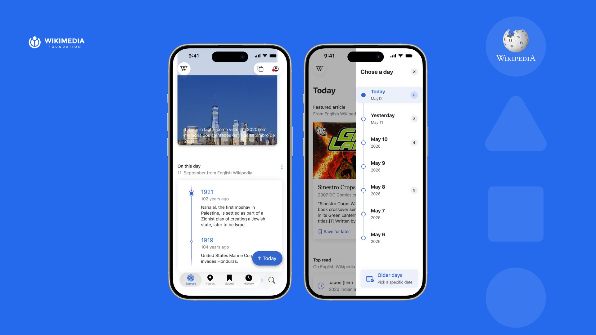Wikipedia accessibility audit overview screens